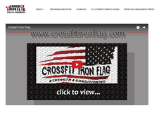 Tablet Screenshot of crossfitironflag.com